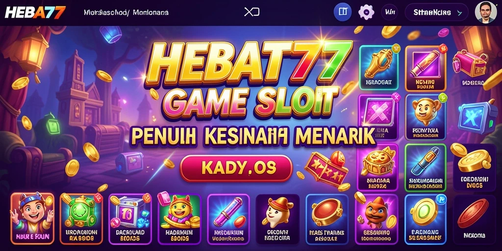Screenshot HEBAT777 menampilkan gameplay slot yang mendebarkan.