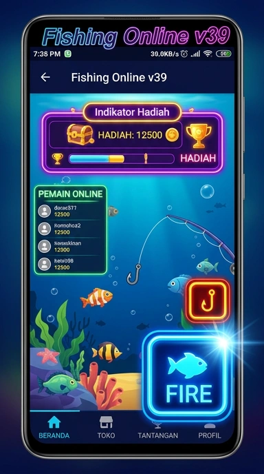 Tampilan utama aplikasi v39 dengan pilihan aplikasi yang menarik.